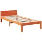 Preview: Familienbett ohne Matratze Wachsbraun 240x200 cm Massivholz
