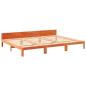Preview: Familienbett ohne Matratze Wachsbraun 240x200 cm Massivholz