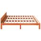Preview: Familienbett ohne Matratze Wachsbraun 240x200 cm Massivholz