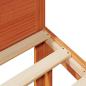Preview: Familienbett ohne Matratze Wachsbraun 240x200 cm Massivholz