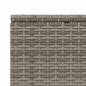 Preview: Sonnenliege mit schwebender Auflage Grau Poly Rattan
