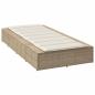Preview: Sonnenliege mit schwebender Auflage Beige Poly Rattan