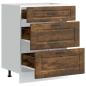 Preview: K?chenunterschrank Porto R?uchereiche Holzwerkstoff
