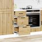 Preview: Küchen-Unterschrank Lucca Artisan-Eiche Holzwerkstoff