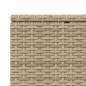 Preview: Sonnenliege mit schwebender Auflage Beige Poly Rattan