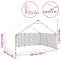 Preview: Outdoor-Hundezwinger mit Abdeckung 3x2x1,9 m Verzinkter Stahl