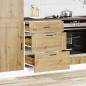 Preview: Küchenunterschrank Porto Artisan-Eiche Holzwerkstoff
