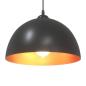Preview: Pendelleuchten 2 Stk. Höhenverstellbar E27 Schwarz Ø30cm Metall