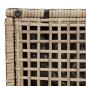 Preview: Gartenhocker mit Kissen 2 Stk. Beige 40x40x43 cm Poly Rattan