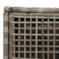 Preview: Gartenhocker mit Kissen 2 Stk. Grau 40x40x43 cm Poly Rattan