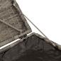 Preview: Gartenhocker mit Kissen 2 Stk. Grau 40x40x43 cm Poly Rattan