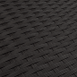 Preview: 13-tlg. Garten-Essgruppe mit Kissen Schwarz Poly Rattan