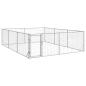 Preview: ARDEBO.de - Outdoor-Hundezwinger mit Tür 3x4x1 m Verzinkter Stahl