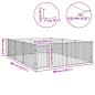 Preview: Outdoor-Hundezwinger mit Tür 3x4x1 m Verzinkter Stahl
