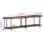 Preview: TV-Regal 160x42x40 cm Altholz Massiv