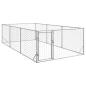 Preview: ARDEBO.de - Outdoor-Hundezwinger mit Tür 2x4x1 m Verzinkter Stahl