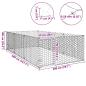 Preview: Outdoor-Hundezwinger mit Tür 2x4x1 m Verzinkter Stahl