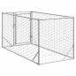 Preview: Outdoor-Hundezwinger mit Tür 2x1x1 m Verzinkter Stahl