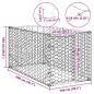 Preview: Outdoor-Hundezwinger mit Tür 2x1x1 m Verzinkter Stahl
