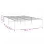 Preview: Bettgestell Metall Schwarz 120x190 cm