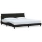 Preview: Bettgestell ohne Matratze Schwarz 200x200 cm Stoff
