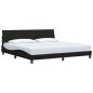 Preview: Bettgestell ohne Matratze Schwarz 200x200 cm Stoff