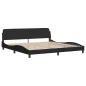 Preview: Bettgestell ohne Matratze Schwarz 200x200 cm Stoff