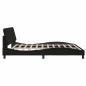 Preview: Bettgestell ohne Matratze Schwarz 200x200 cm Stoff