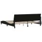 Preview: Bettgestell ohne Matratze Schwarz 200x200 cm Stoff