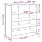 Preview: Empfangstheke Artisan-Eiche 100x50x103,5 cm Holzwerkstoff