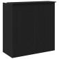 Preview: Empfangstheke Schwarz Eichen-Optik 100x50x103,5cm Holzwerkstoff