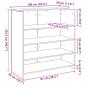 Preview: Empfangstheke Schwarz Eichen-Optik 100x50x103,5cm Holzwerkstoff