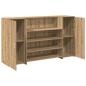 Preview: Empfangstheke Artisan-Eiche 180x50x103,5 cm Holzwerkstoff