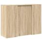 Preview: ARDEBO.de - Empfangstheke Sonoma-Eiche 135x50x103,5 cm Holzwerkstoff