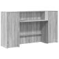 Preview: Empfangstheke Grau Sonoma 180x50x103,5 cm Holzwerkstoff