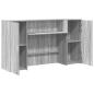 Preview: Empfangstheke Grau Sonoma 180x50x103,5 cm Holzwerkstoff