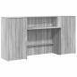 Preview: Empfangstheke Grau Sonoma 200x50x103,5 cm Holzwerkstoff