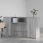 Preview: Empfangstheke Grau Sonoma 200x50x103,5 cm Holzwerkstoff