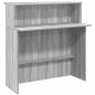 Preview: Empfangstheke Grau Sonoma 200x50x103,5 cm Holzwerkstoff