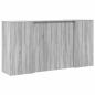 Preview: Empfangstheke Grau Sonoma 200x50x103,5 cm Holzwerkstoff