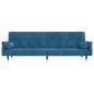 Preview: Schlafsofa mit Kissen Blau Samt