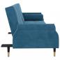 Preview: Schlafsofa mit Kissen Blau Samt