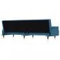 Preview: Schlafsofa mit Kissen Blau Samt
