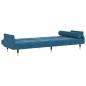 Preview: Schlafsofa mit Kissen Blau Samt