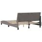 Preview: Bettgestell ohne Matratze Taupe 120x200 cm Stoff