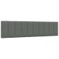Preview: Bettgestell ohne Matratze Dunkelgrau 200x200 cm Stoff
