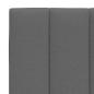 Preview: Bettgestell ohne Matratze Dunkelgrau 200x200 cm Stoff