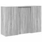 Preview: Empfangstheke Grau Sonoma 155x50x103,5 cm Holzwerkstoff