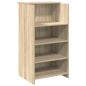 Preview: Empfangstheke Sonoma-Eiche 155x50x103,5 cm Holzwerkstoff