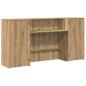 Preview: Empfangstheke Artisan-Eiche 200x50x103,5 cm Holzwerkstoff